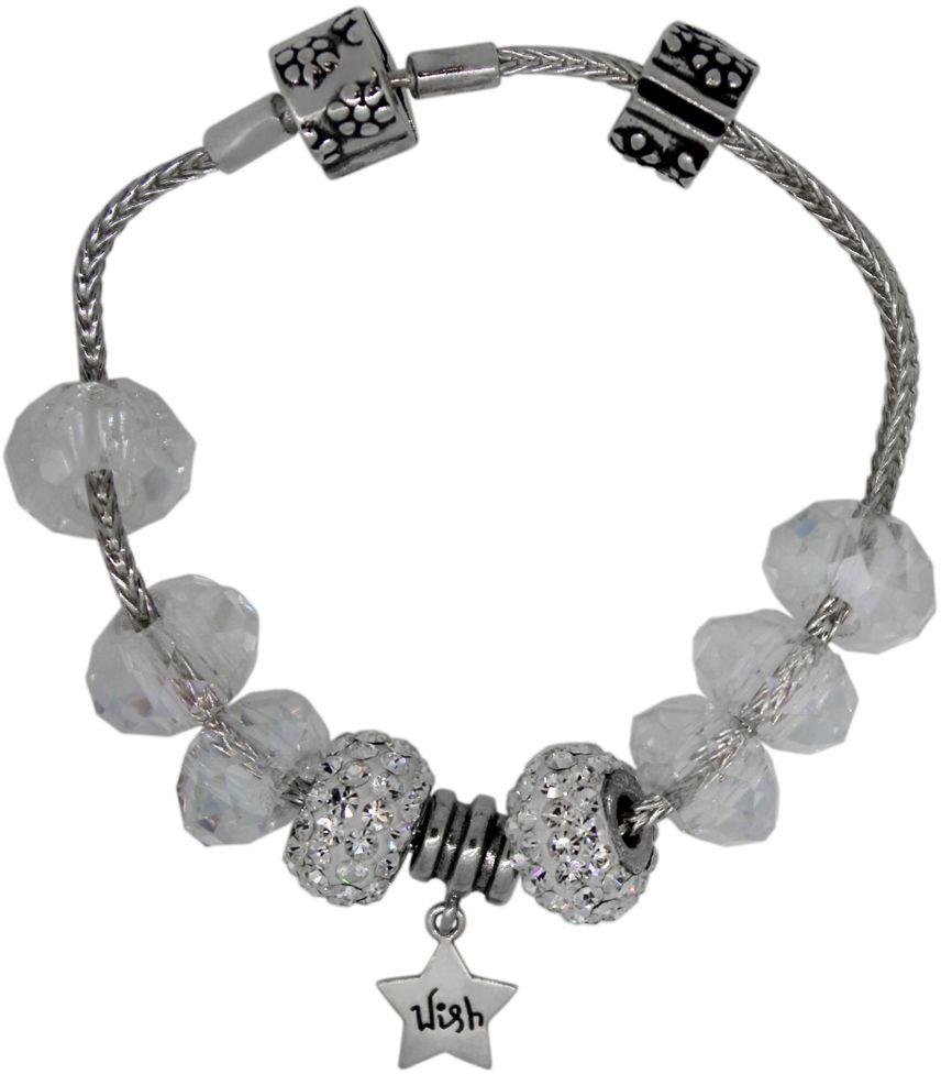 Miss Glitter S.Silver Kids Clear MadeUp Bracelet with Box (3625712