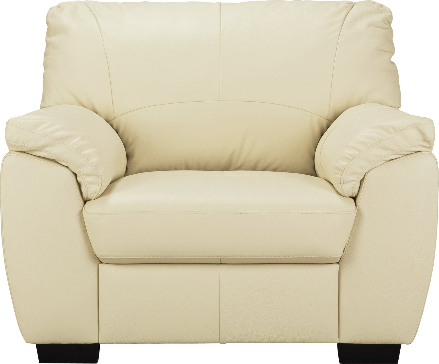 Argos Home Milano Leather Armchair - Ivory