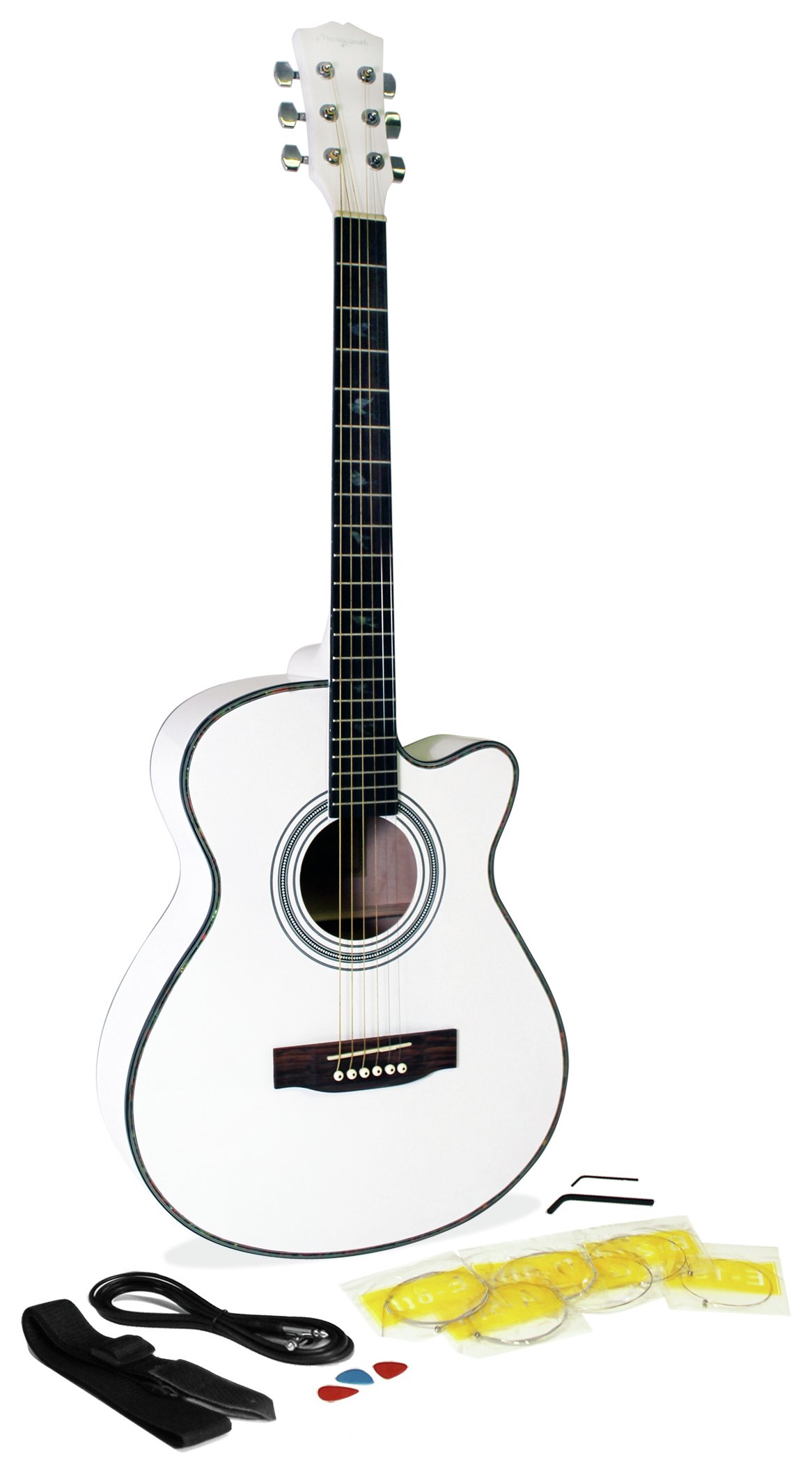 Martin Smith Electro-Acoustic Guitar - White