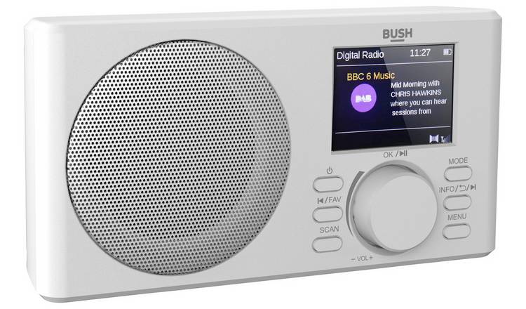 Bush Hampton Dab+ Portable Radio - White
