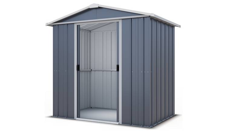 YardMaster Castleton Metal Apex Garden Shed - 6 x 4ft