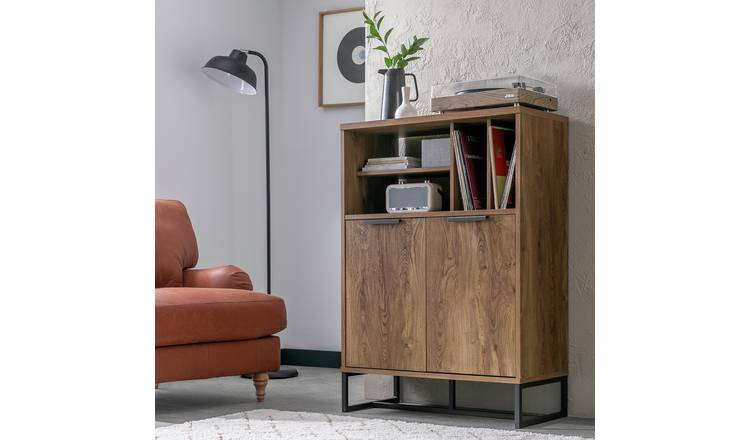 Habitat Nomad 2 Door Vinyl Cabinet - Oak