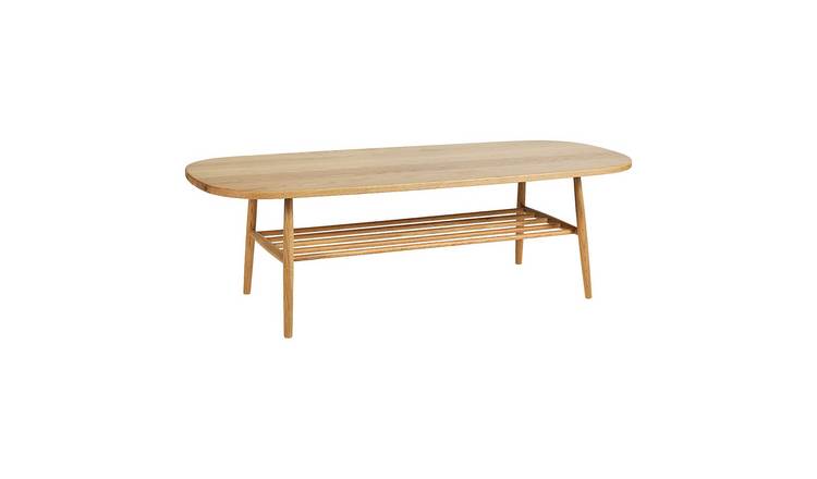 Oak coffee online table oval