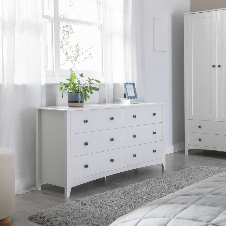 Habitat Minato 6 Drawer Chest - White 0