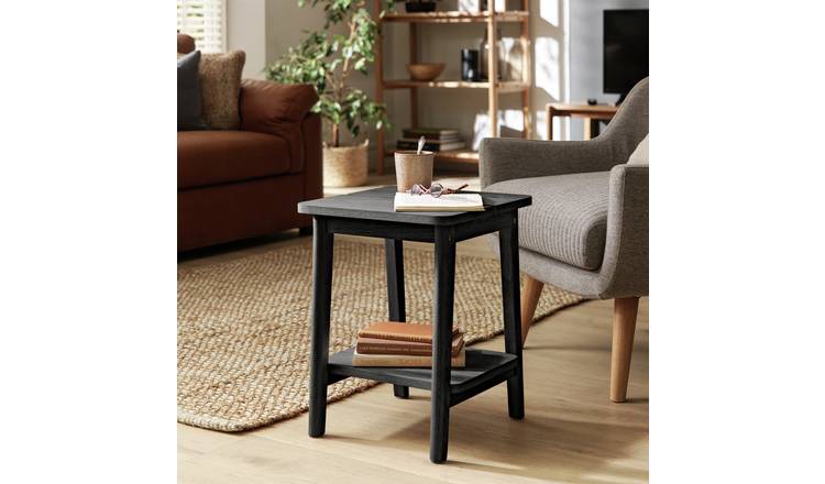 Habitat black side deals table