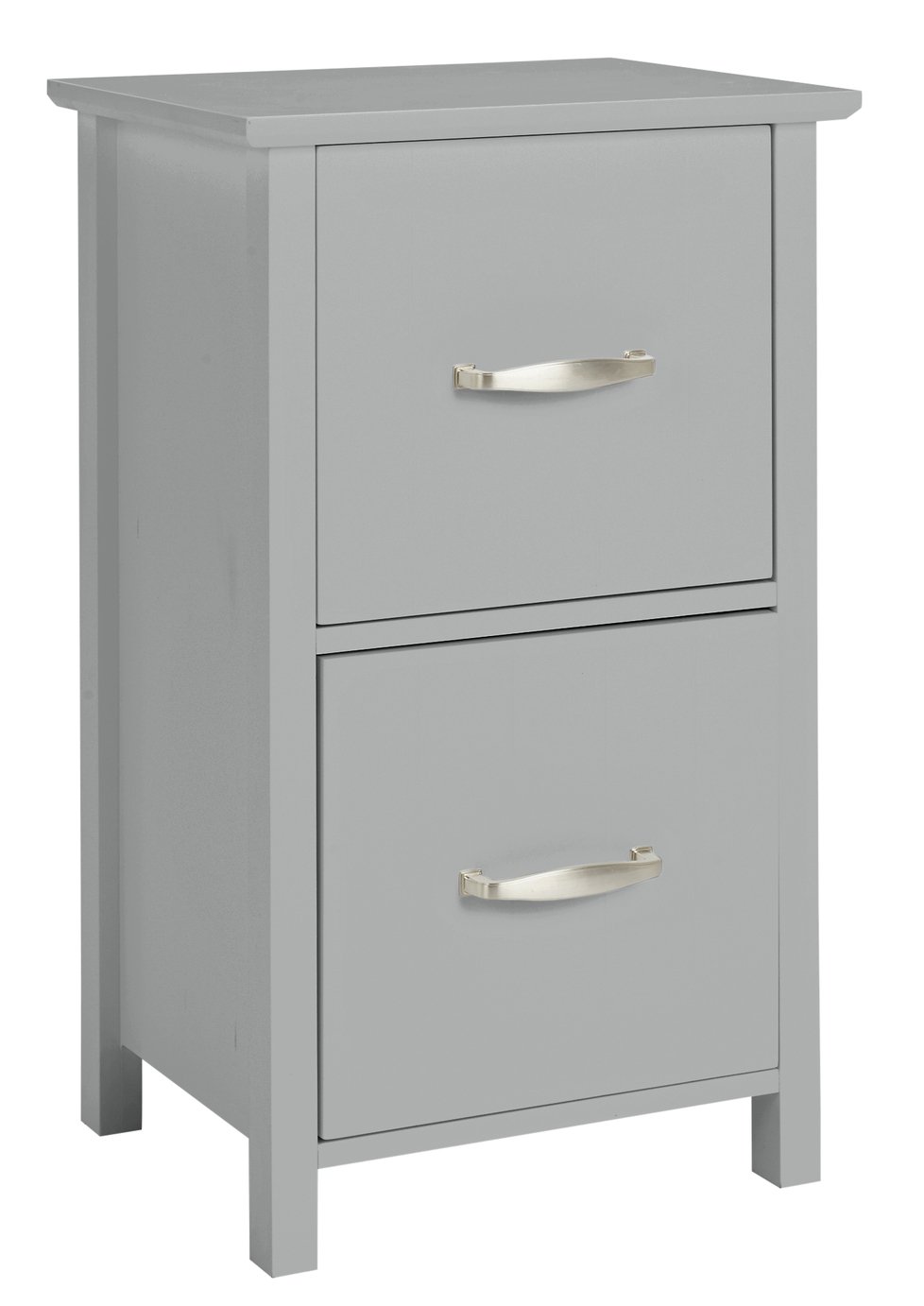 Argos Home Tongue & Groove 2 Drawer Storage Unit - Grey