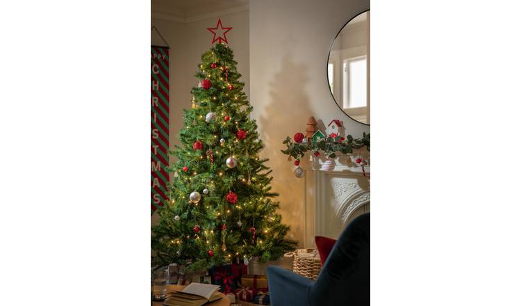 Buy Argos Home Bumper Pack of 50 Baubles  Red & White  Christmas tree