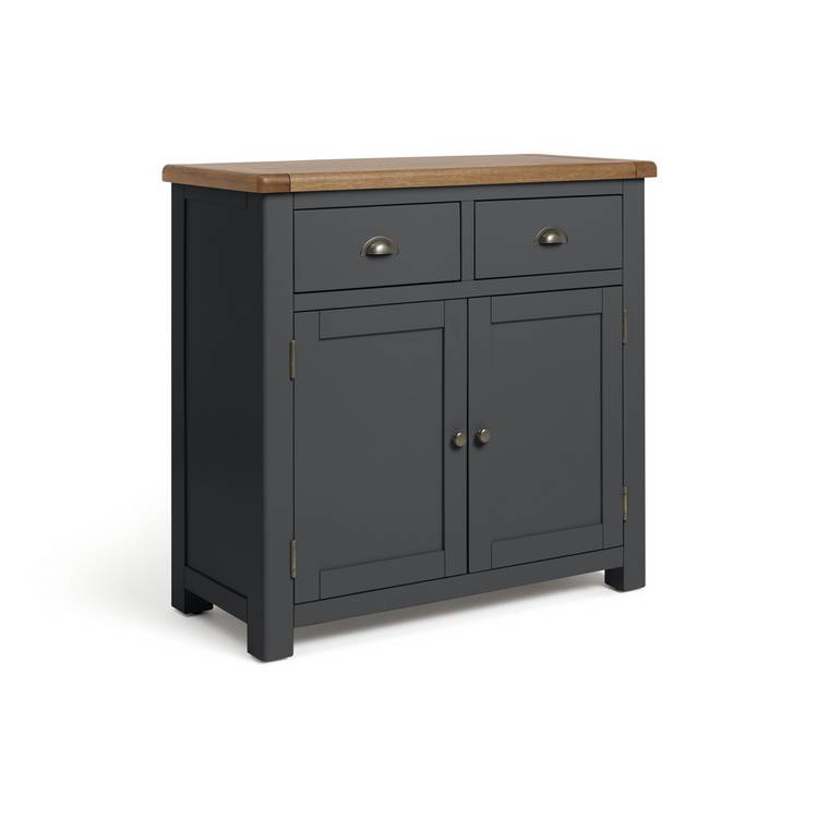 Argos Home Kent 2 Door 2 Drawer Sideboard - Grey & Oak 0