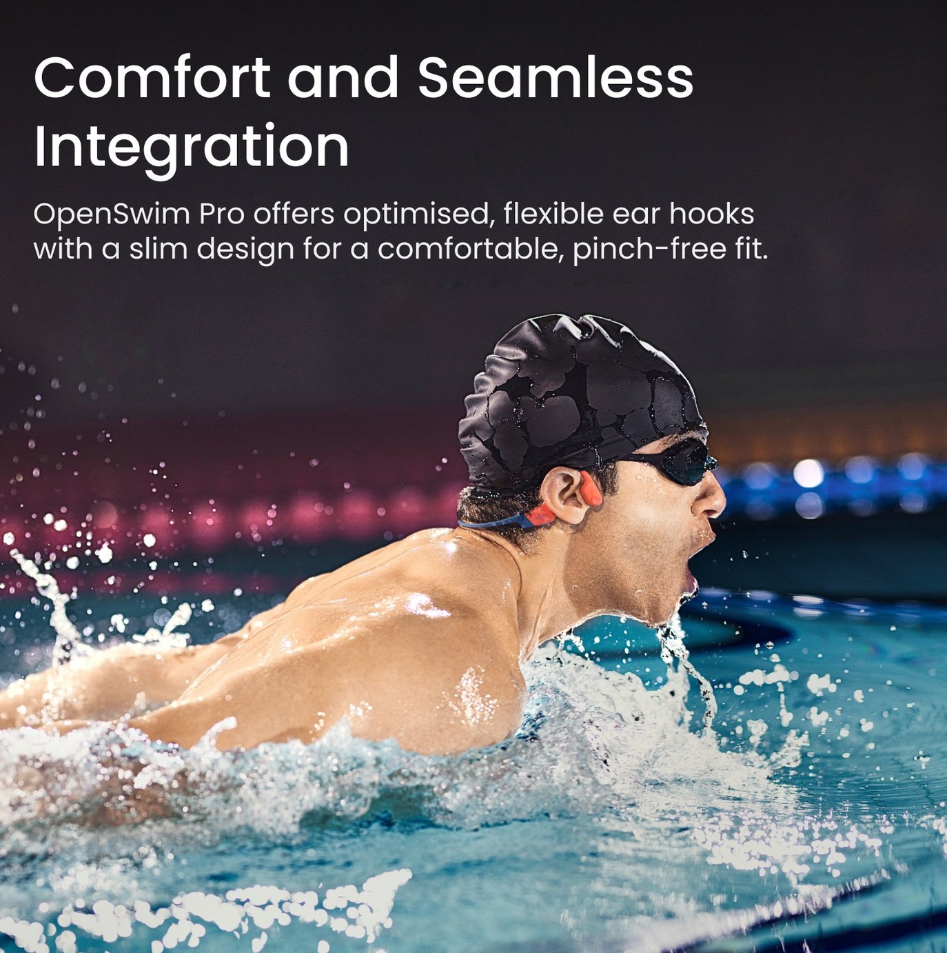 Buy Shokz OpenSwim Pro Wireless Bluetooth Headphones - Red