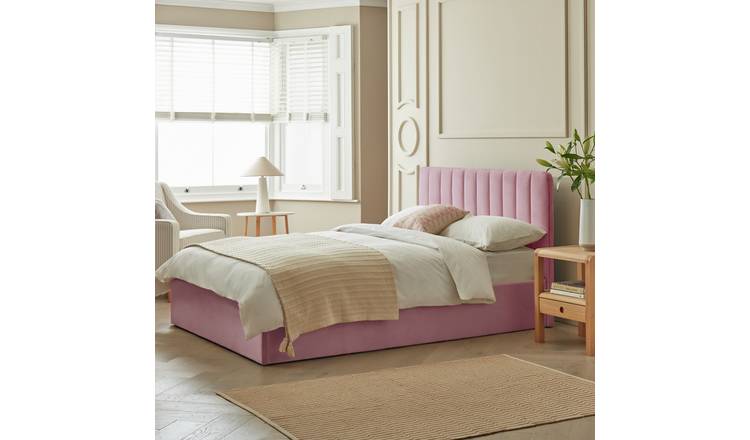 Buy Habitat Pandora Double Ottoman Bed Frame Pink Ottoman And Storage Beds Argos