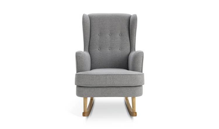 Grey best sale rocking armchair