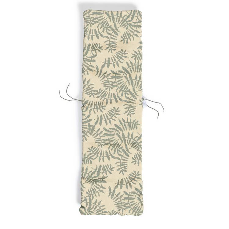 Argos Home Lino Leaf Garden Chair Cushion - Green 0