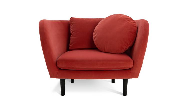 Buy Habitat Arya Velvet Armchair Armchairs and chairs Argos