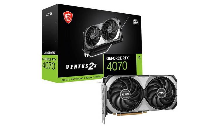 MSI Nvidia RTX 4070 Ventus Gaming OC 2X 12GB Graphics Card