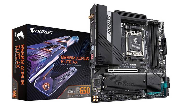 Aorus AM5 AMD B650M Elite AX M-ATX Motherboard