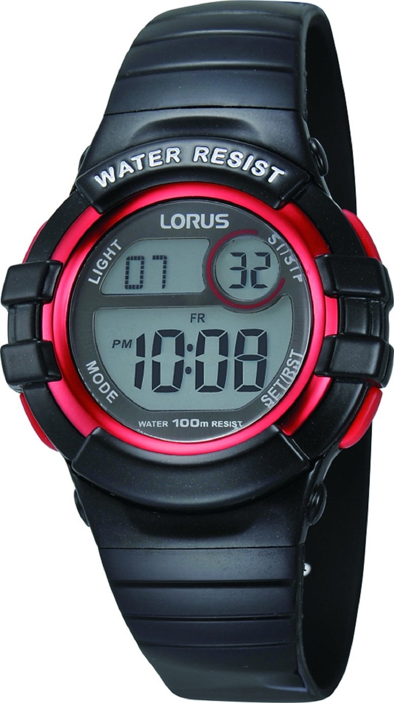 Lorus Kid's Black Resin Strap Watch