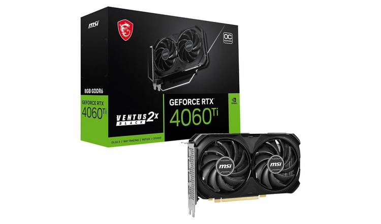 MSI Nvidia GeForce RTX 4060 Ti VENTUS 8GB Graphics Card