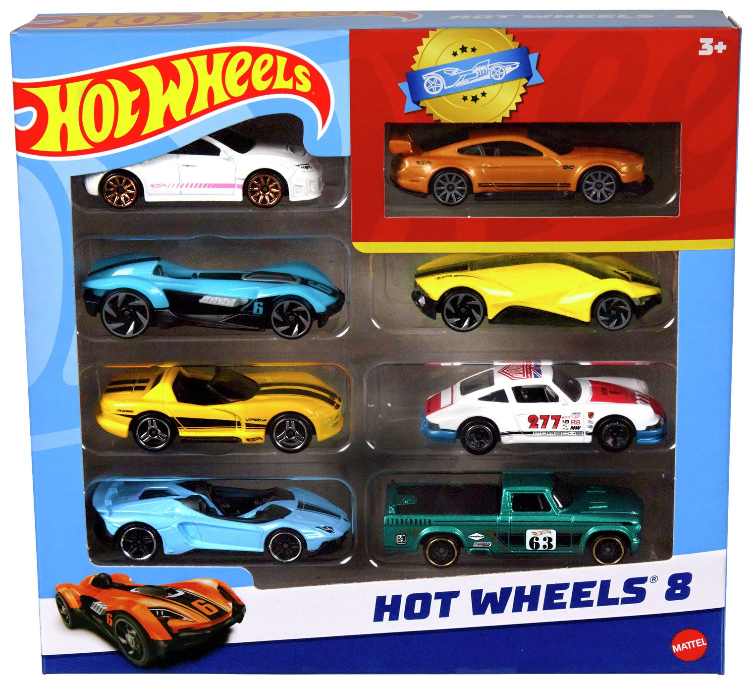 Hot Wheels Car Assortment - Pack of 8