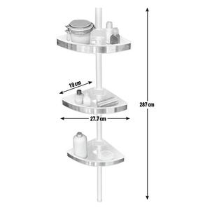 Buy Lloyd Pascal 3 Tier Corner Shelving Unit White Bathroom shelves Argos