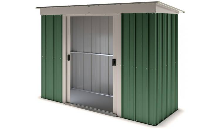 YardMaster Hercules Metal Pent Garden Shed - 8 x 4ft