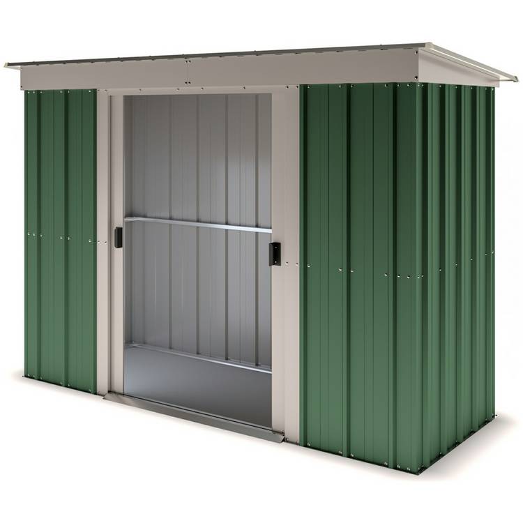YardMaster Hercules Metal Pent Garden Shed - 8 x 4ft 0