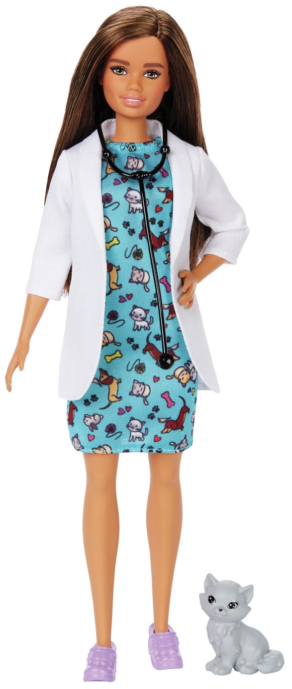 barbie careers pet vet doll and playset