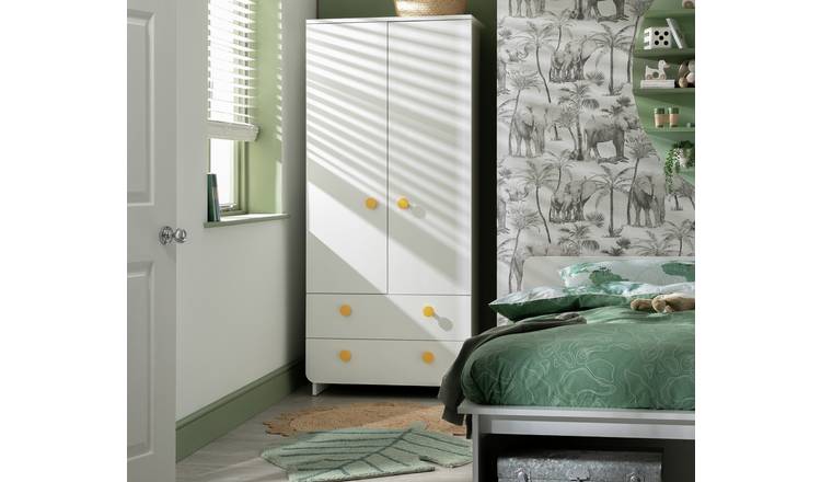 Habitat Kids Rudi 2 Door Wardrobe - White