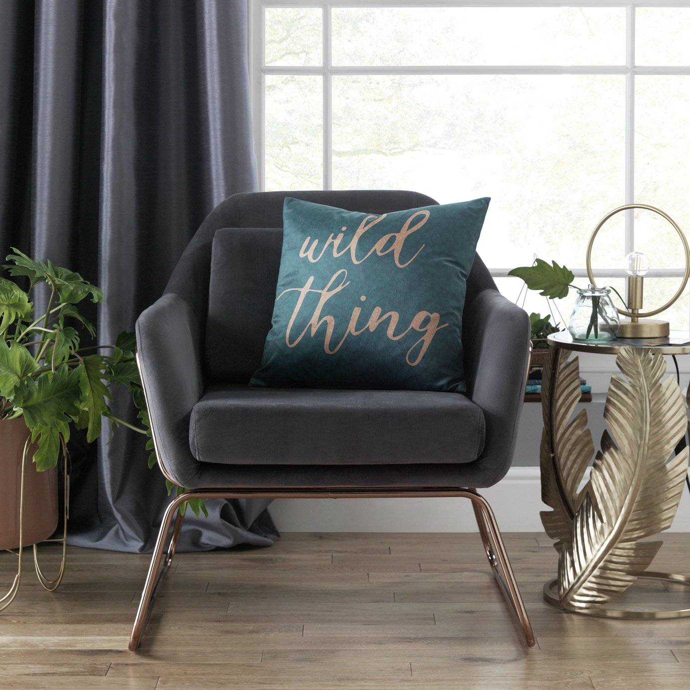 Argos Home Wild Thing Velvet Cushion Review