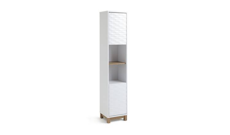 Argos white clearance tallboy