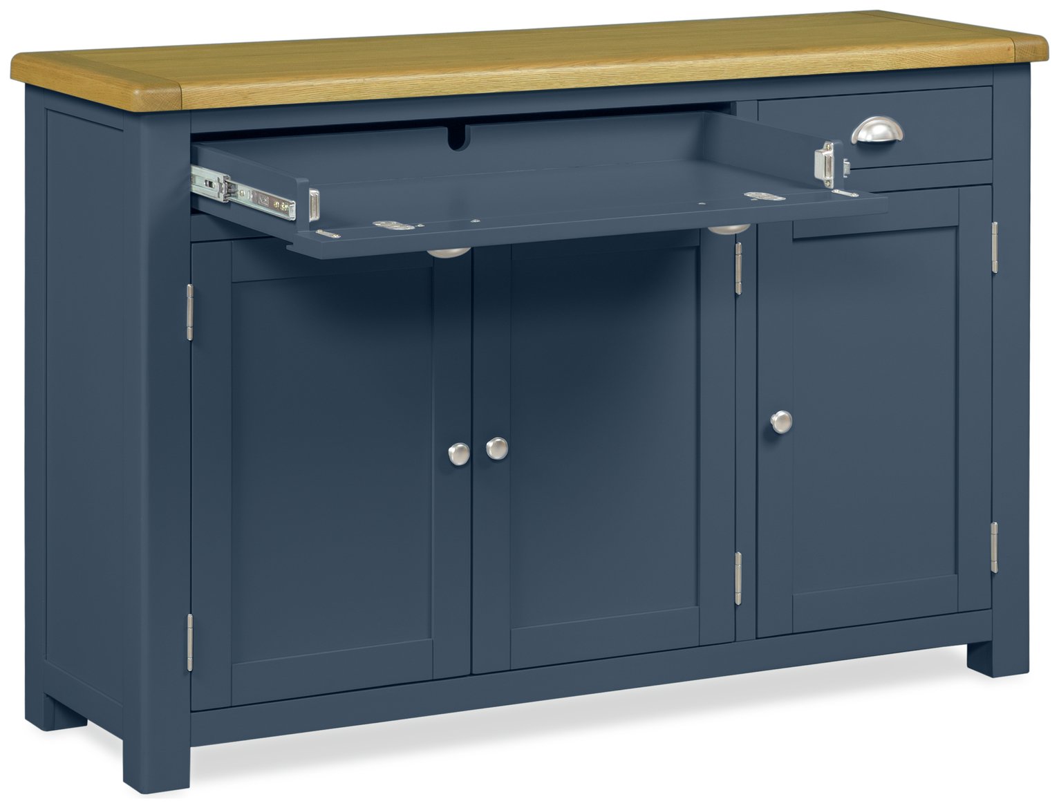 Habitat Kent 3 Door 2 Drawer Sideboard - Grey & Oak