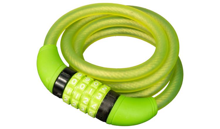 Buy Rolson Kids Cable Lock Bright Green Bike locks Argos