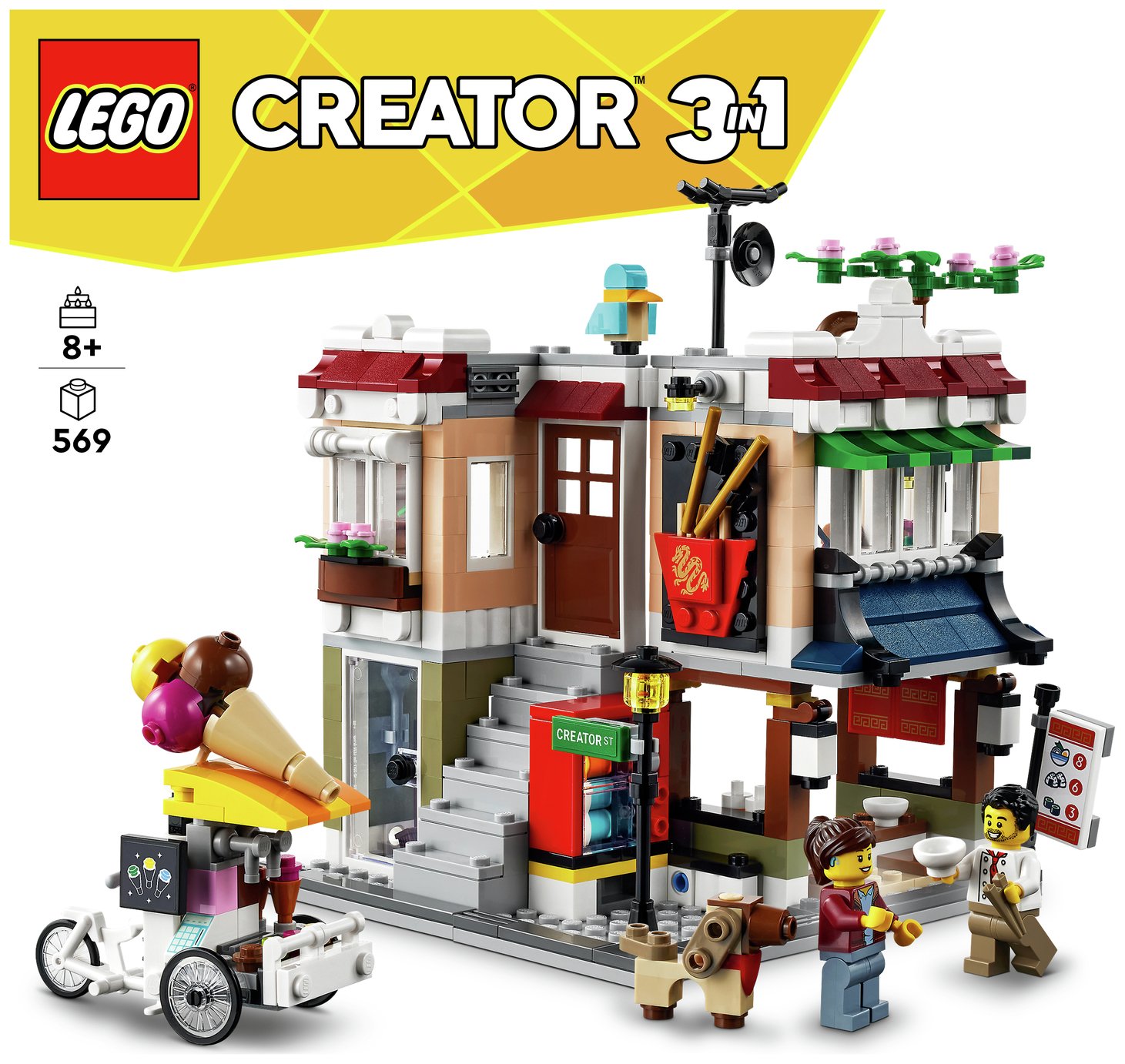 LEGO Creator 3in1 Downtown Noodle Shop Building Toy 31131 review