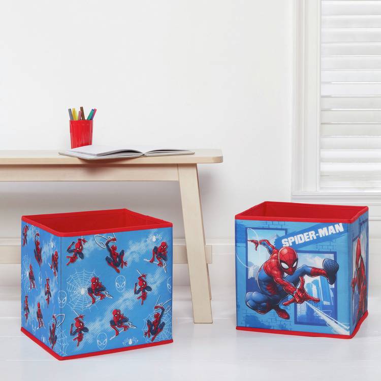 Spiderman Pack of 2 Storage Boxes 0