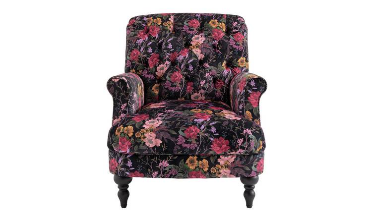 Buy Argos Home Valerie Fabric Accent Chair Floral Armchairs And Chairs Argos