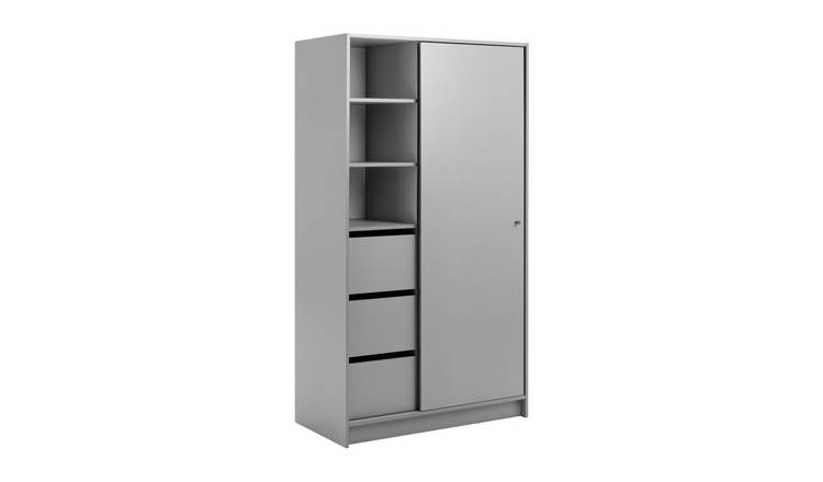 Argos Home Malibu 1 Door Sliding Wardrobe - Grey