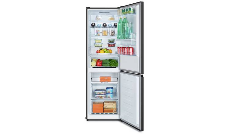 Argos fridge online freezer black