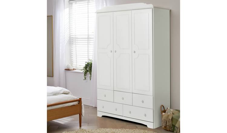 2 Door Freestanding Wardrobe No Drawers & 5 Draw Chest of Drawers Combo