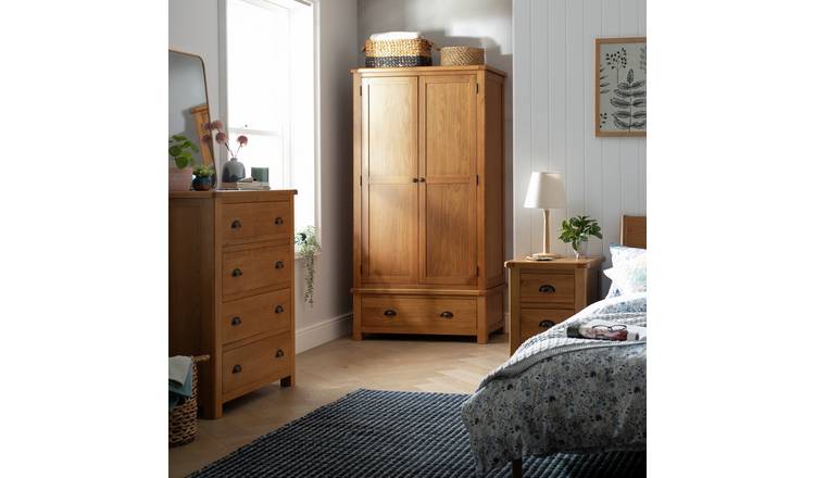 Argos Home Kent 3 Piece 2 Door Wardrobe Set - Oak