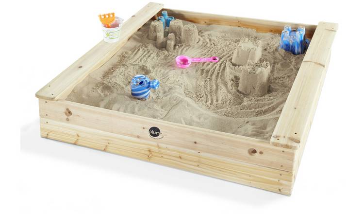 Plum Square Wooden Sand Pit from Argos' garden toy range
