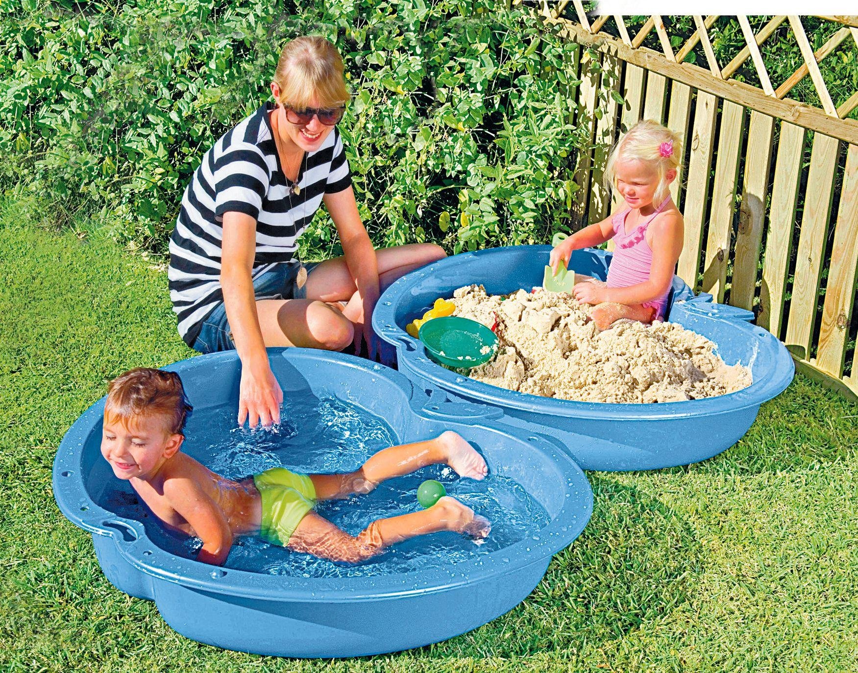 plastic sand and water pit
