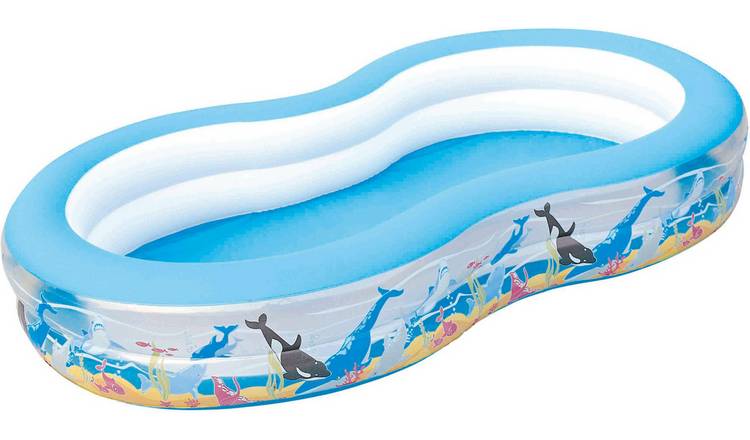 Chad Valley 9ft Ocean Lagoon Kids Paddling Pool - 500L 0