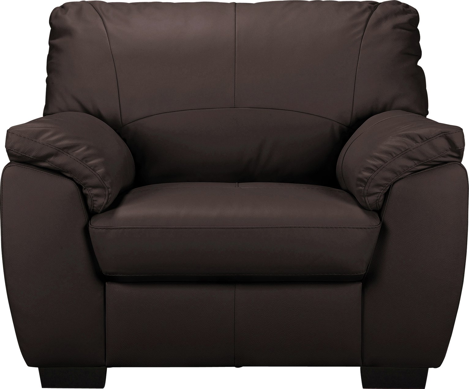 Argos Home Milano Leather Armchair - Chocolate