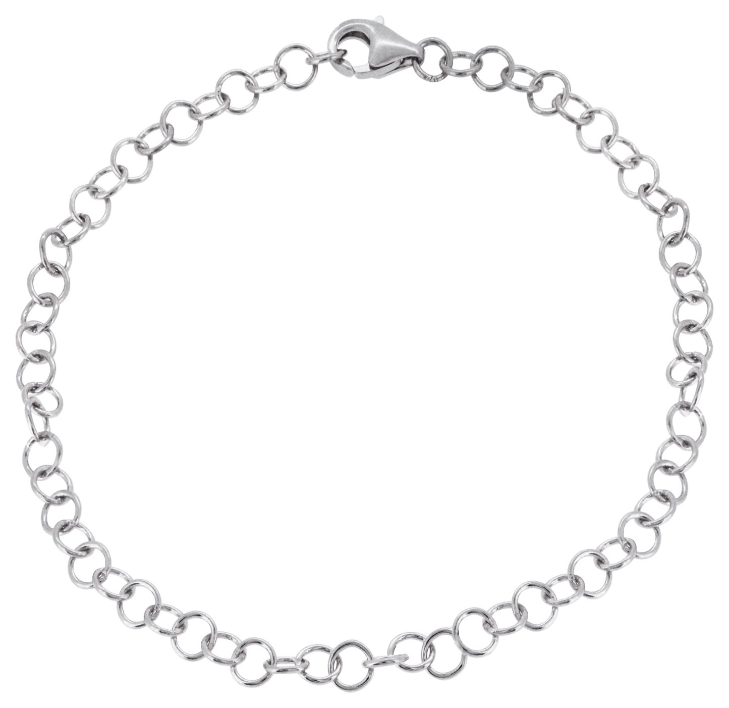 Link Up Sterling Silver Belcher Charm Carrier 19cm. Reviews