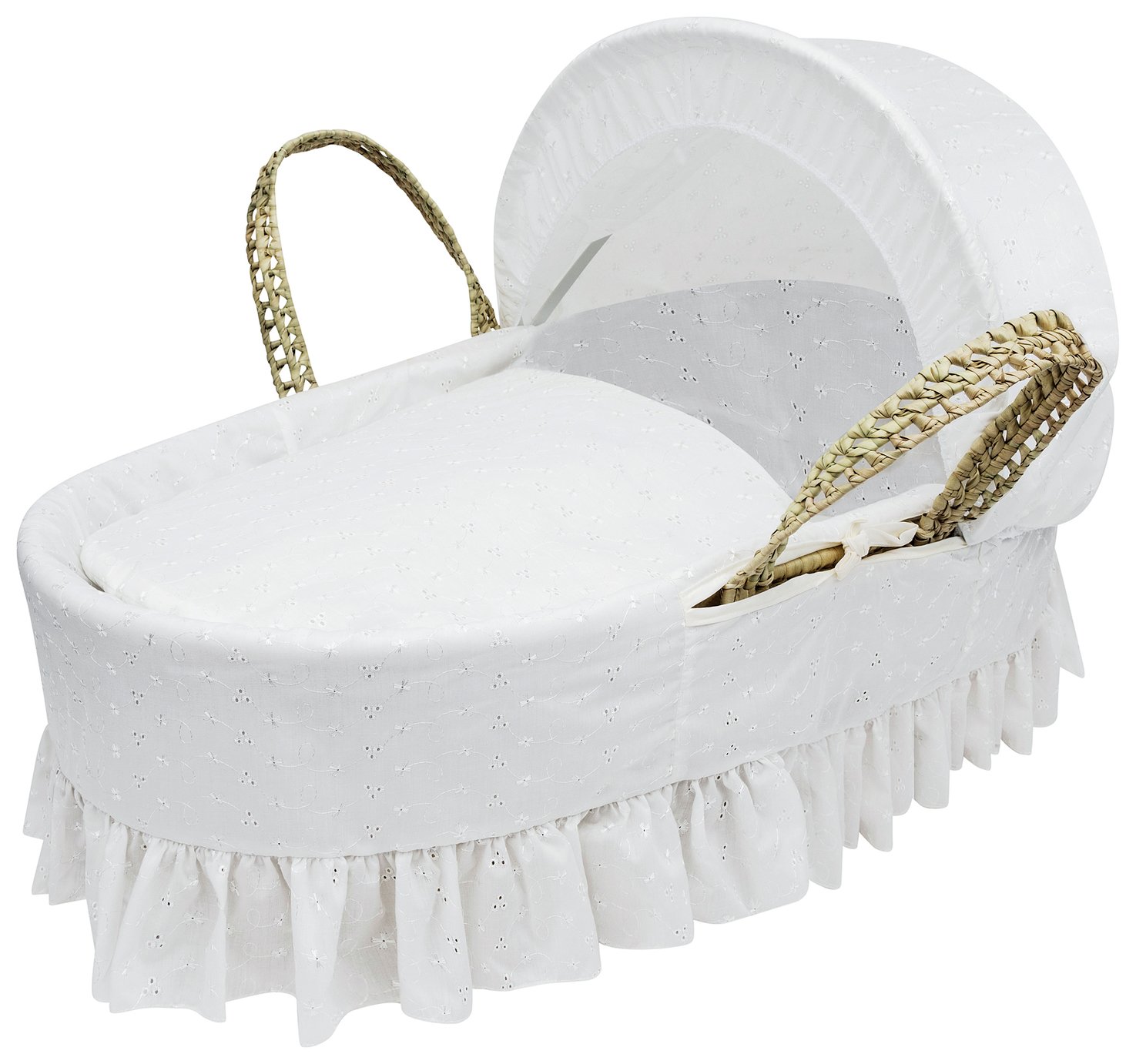 Kinder Valley White Broderie Anglaise Moses Basket Reviews
