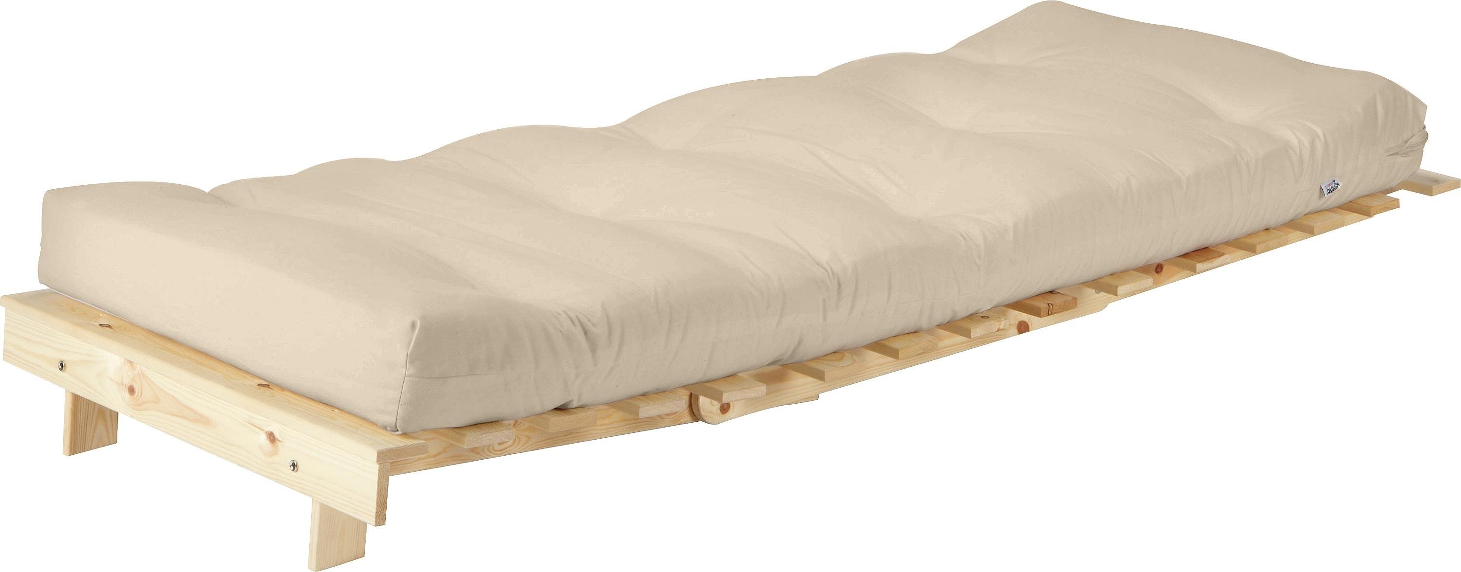 single pine futon sofa bed with mattress