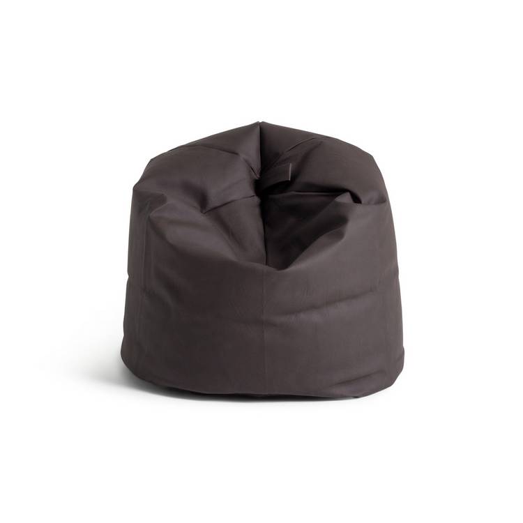 Kaikoo Faux Leather Bean Bag - Dark Brown 0