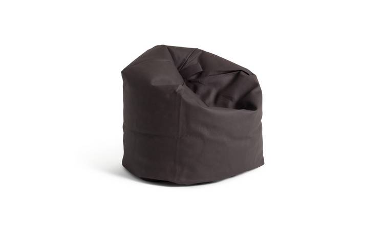 Faux leather store bean bag