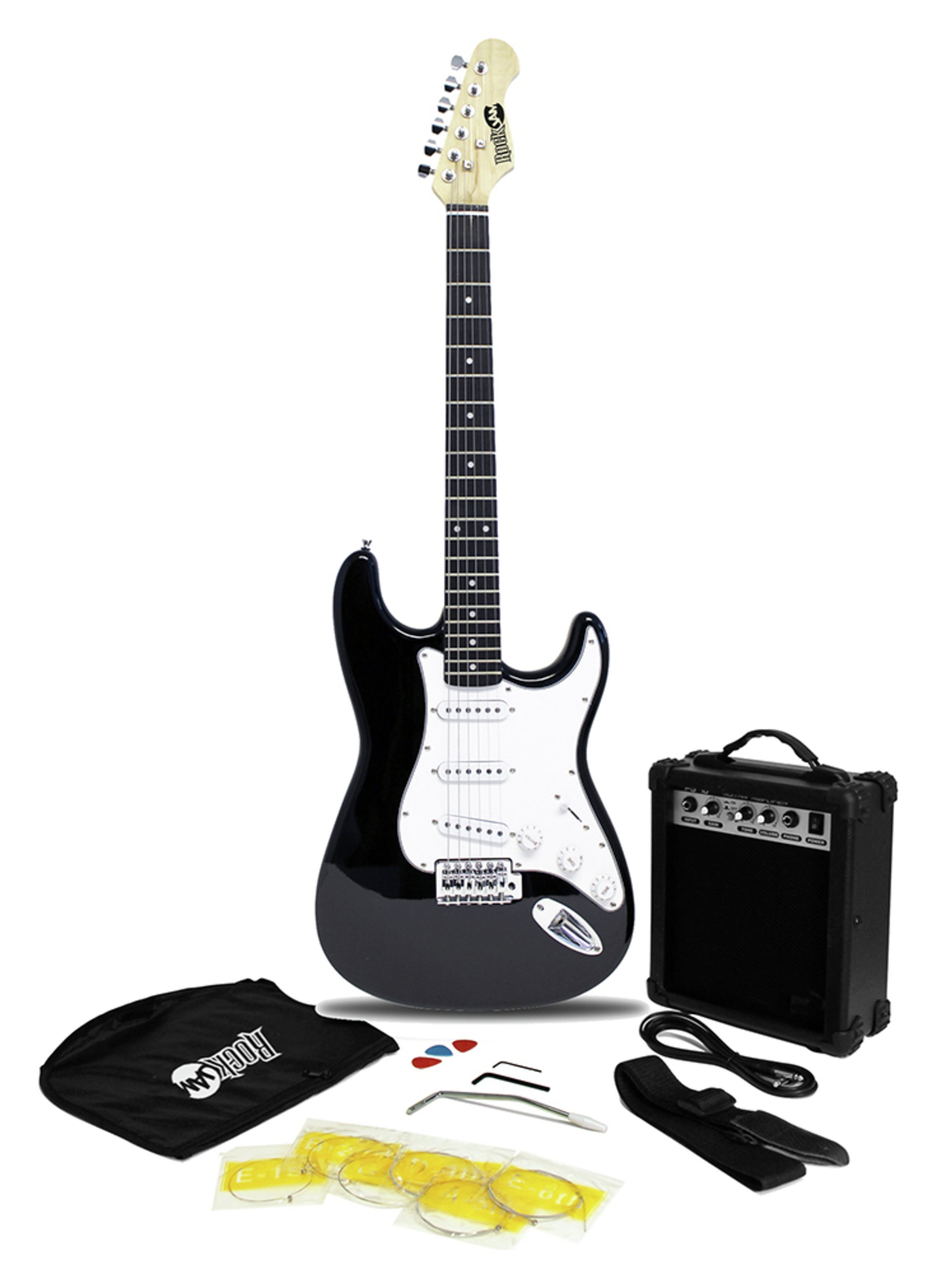 Rockburn Electric Guitar Pack - Black