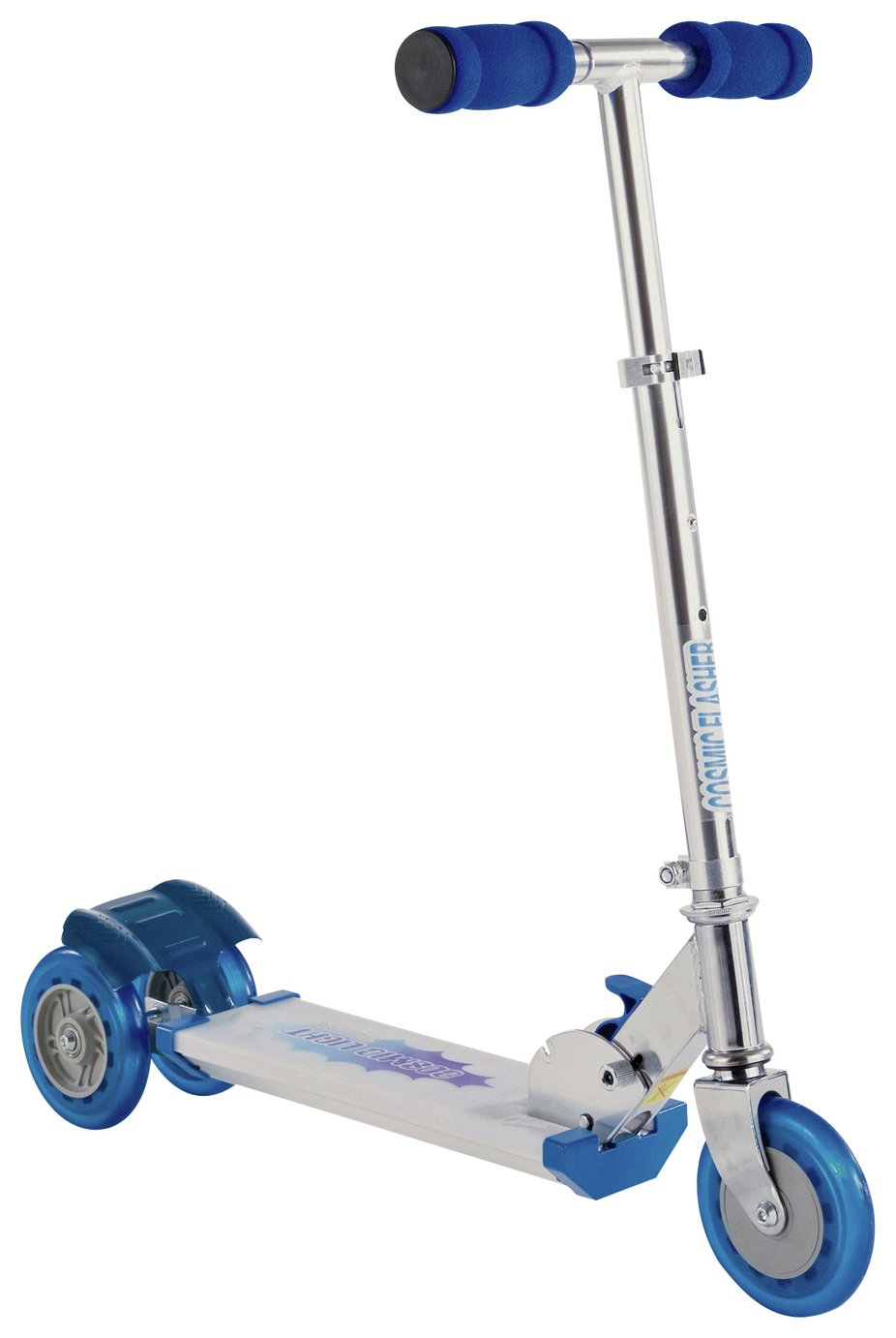 Cosmic Light Flashing Tri-Scooter - Blue