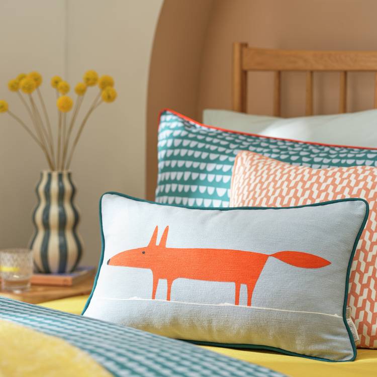 Habitat x Scion Mr Fox Cushion - Multicoloured - 50x30cm 0